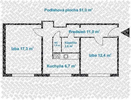 Predaj 2-izbový byt 2-izbový byt-Predaj-Bratislava - mestská časť Dúbravka-139000.00 €