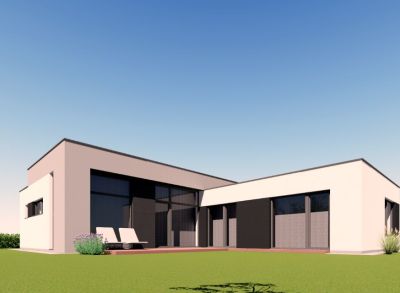 Rodinný bungalov s výmerou 121m2 a pozemkom 521m2 - novostavba