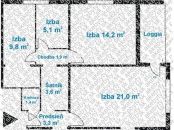 3,5 izb. byt na Račianskej ul. Nové Mesto, 1/11 posch. lodžia