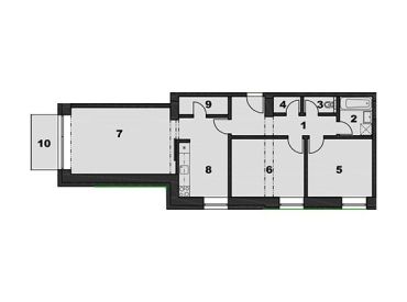 Nový, moderný trojizbový byt v centre s nonstop recepciou a strážnou službou