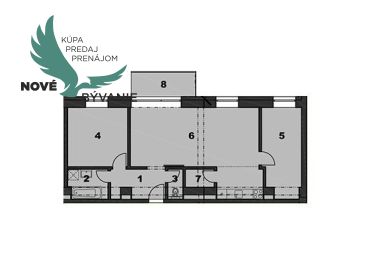 Jedinečný, novopostavený, trojizbový byt v centre s 24 hod recepciou a vyhradeným parkovaním