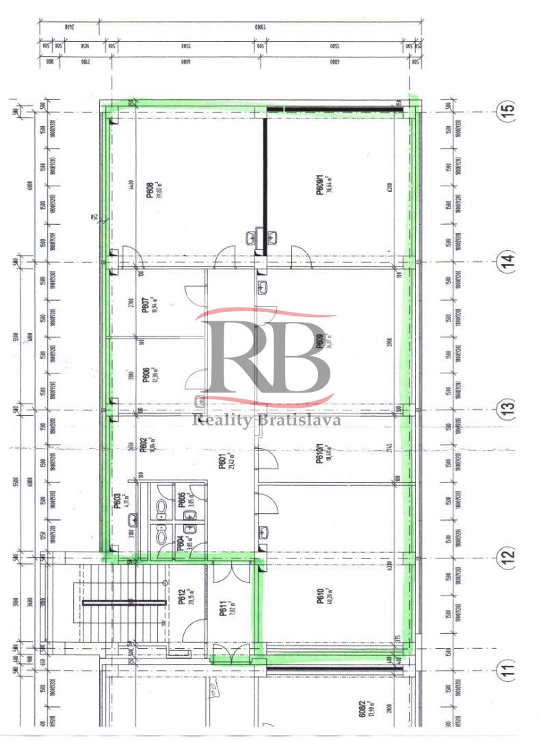 Uzavretý kancelársky celok v blízkosti trhoviska Miletičova, 244 m2 alebo 484 m2