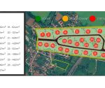 Stavebné pozemky v Ivanovciach, rôzne výmery: od 566 m2 do 903 m2 , všetky IS / nová lokalita