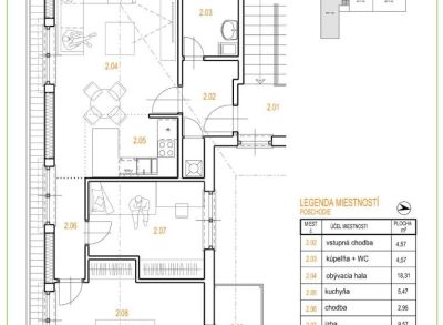 ARETÉ REAL - PREDAJ NOVOSTAVBY 3-IZBOVÉHO BYTU V BLÍZKOSTI CENTRA MESTA PEZINOK, BRATISLAVSKÁ