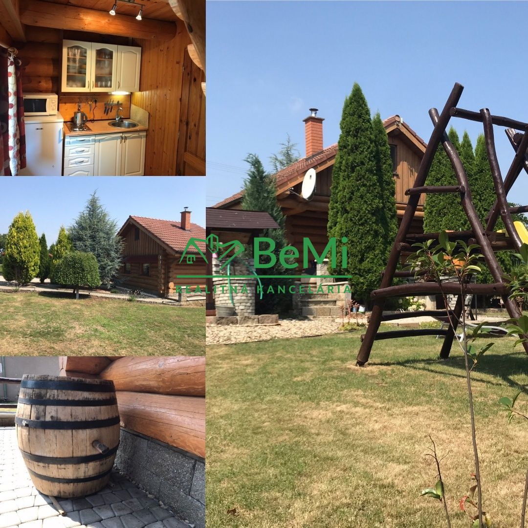 Aktuálne, Znížená cena !!! Zrubová chata v obci Bardoňovo na pozemku o rozlohe 1818 m2 ID 115-13-MIG