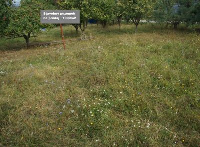 Pozemok pre výstavbu rodinného domu 1 000 m2