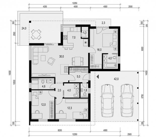 Luxusné kvalitne prevedené 4-izbové rodinné domy s prekrytými terasami a prístreškami na auto