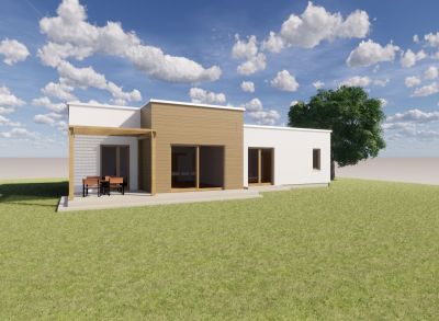 Ponúkame na predaj NOVOSTAVBU : Rodinné domy IVB Nové Rišňovce časť SALAŠE . 4 iznový Bungalov