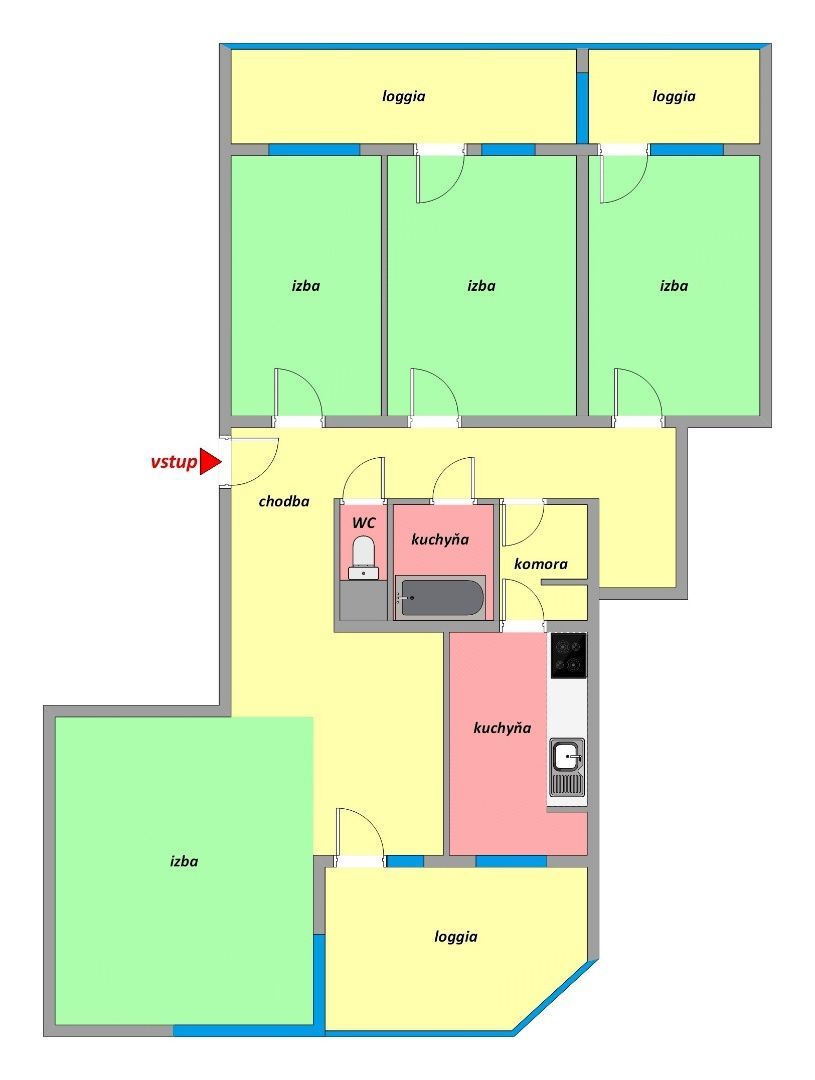 BOND REALITY - Veľký a slnečný 4 izbový byt na Martinengovej ul.