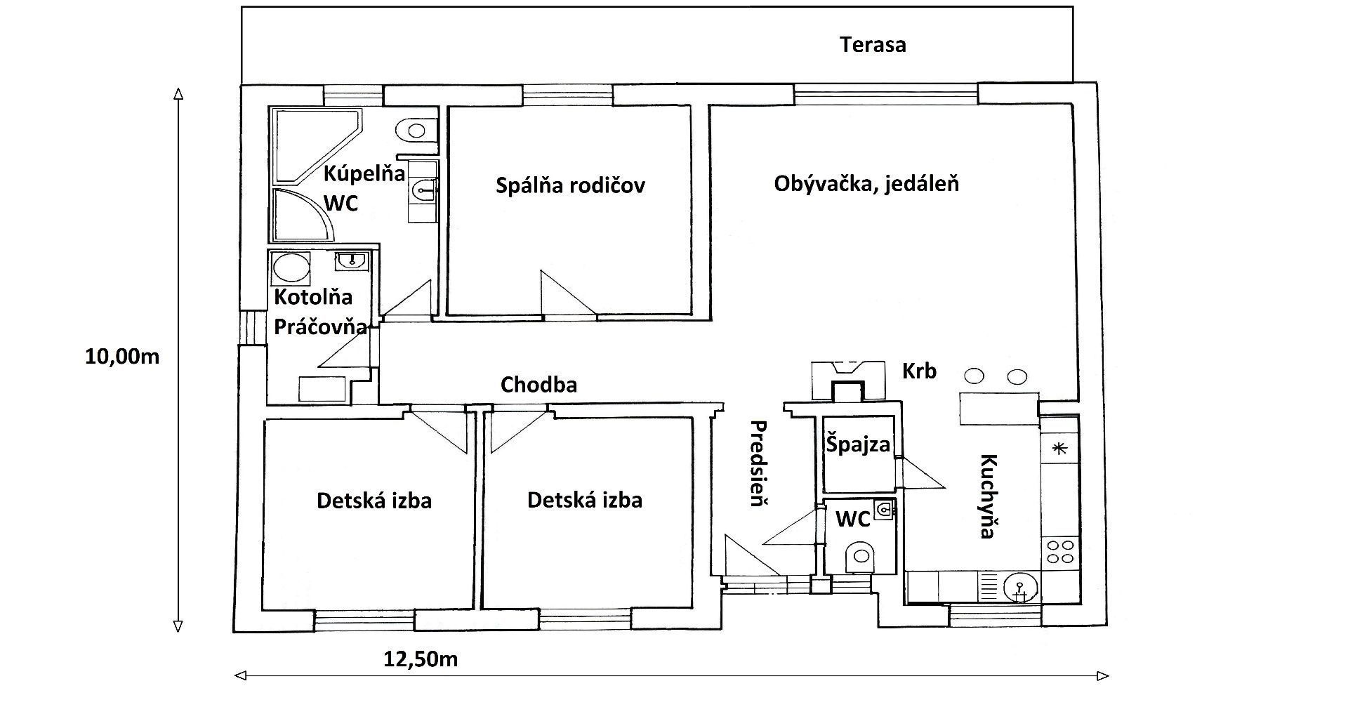 Ďurďošík nový bungalov - pekný 4-izbový RD predaj