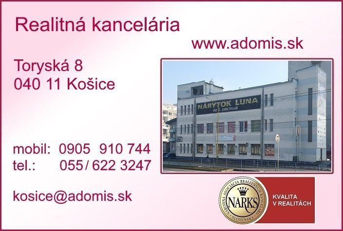 ADOMIS - Ponúkame na predaj mezonet, v lokalite Malá Praha, Jarná ulica,  Košice – Staré mesto