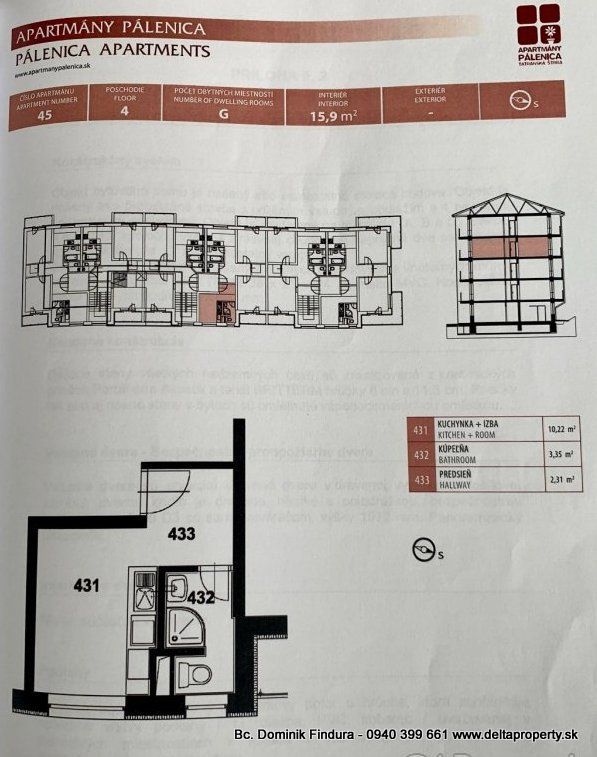 DELTA - Útulná garzónka na predaj Tatranská Štrba