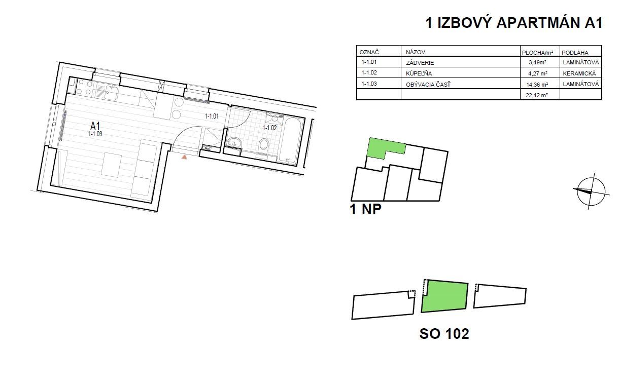 VÝNIMOČNÝ 1 IZB. APARTMÁN - NOVOSTAVBA – MLYNSKÁ DOLINA BA I / STARÉ MESTO