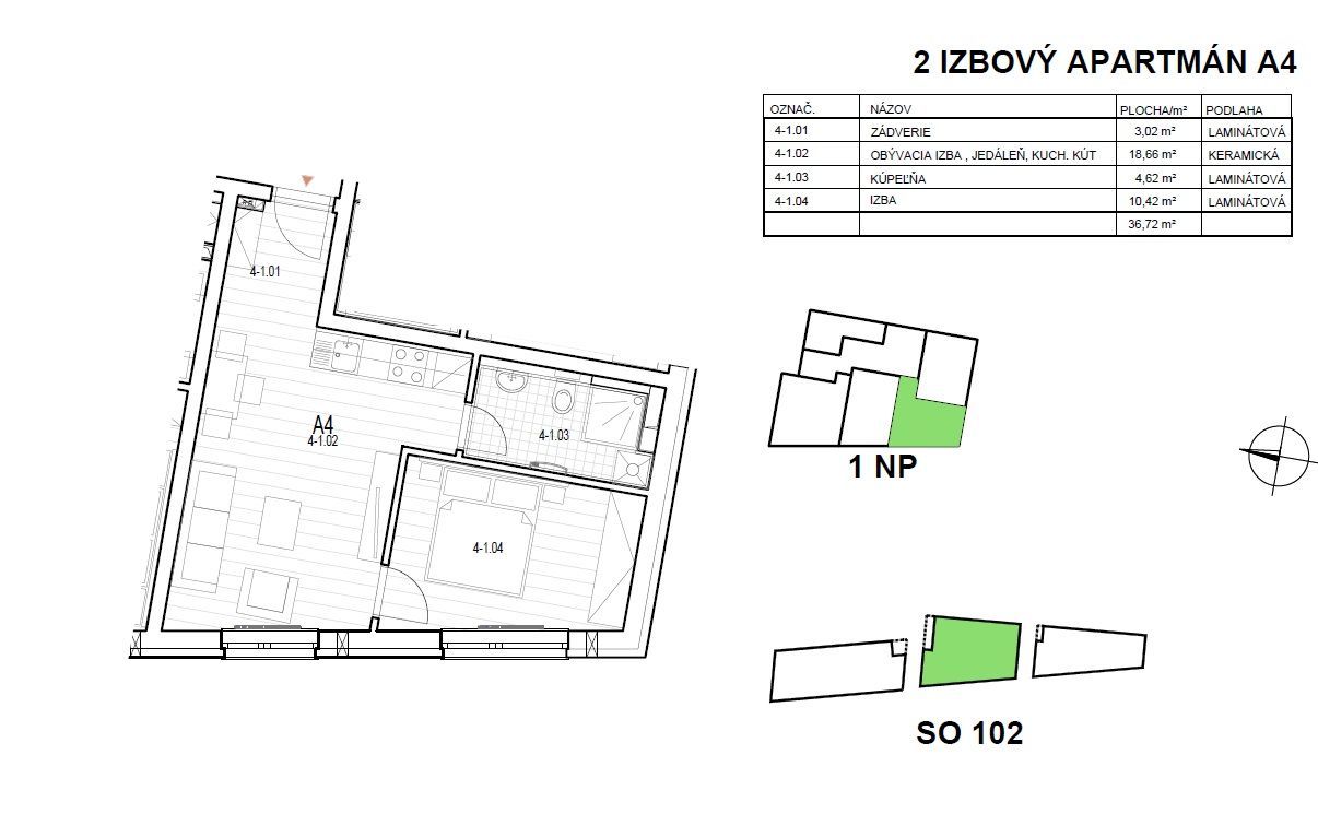 VÝNIMOČNÝ 2 IZB. APARTMÁN - NOVOSTAVBA – MLYNSKÁ DOLINA BA I / STARÉ MESTO