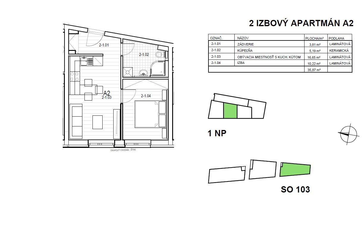 VÝNIMOČNÝ 2 IZB. APARTMÁN - NOVOSTAVBA – MLYNSKÁ DOLINA BA I / STARÉ MESTO