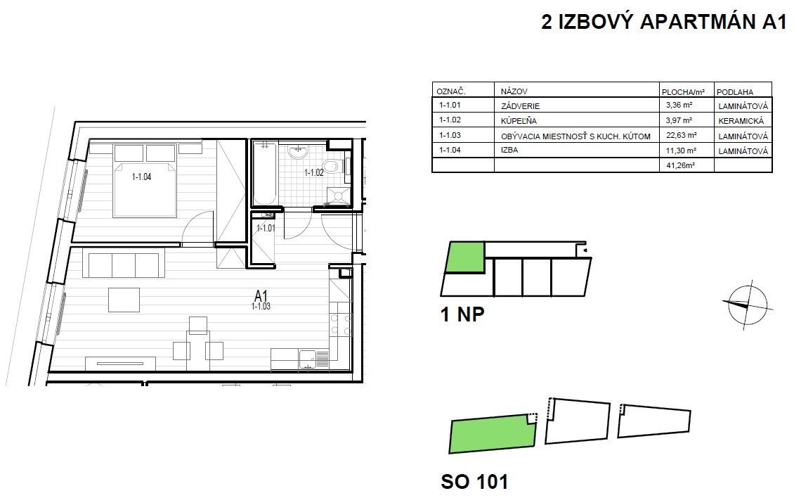 VÝNIMOČNÝ 2 IZB. APARTMÁN - NOVOSTAVBA – MLYNSKÁ DOLINA BA I / STARÉ MESTO