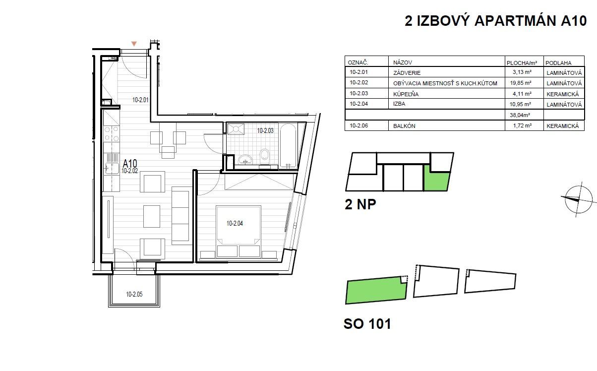 VÝNIMOČNÝ 2 IZB. APARTMÁN S BALKÓNOM - NOVOSTAVBA – MLYNSKÁ DOLINA BA I / STARÉ MESTO