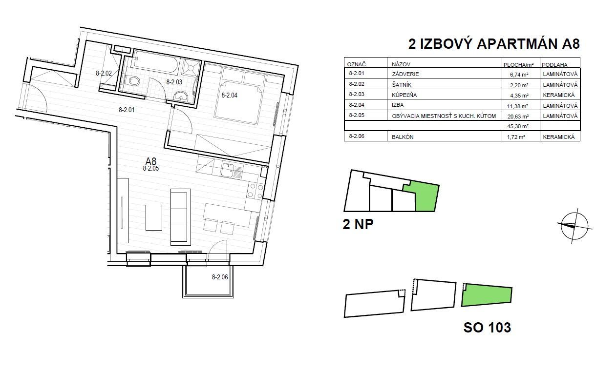 VÝNIMOČNÝ 2 IZB. APARTMÁN S BALKÓNOM - NOVOSTAVBA – MLYNSKÁ DOLINA BA I / STARÉ MESTO