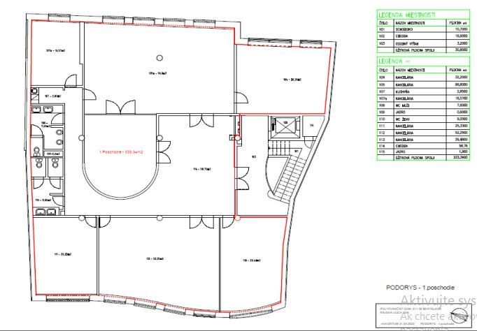 Nadštandardné administratívne priestory o výmere 333,34 m2 na Rajskej 15/A v Bratislave I.