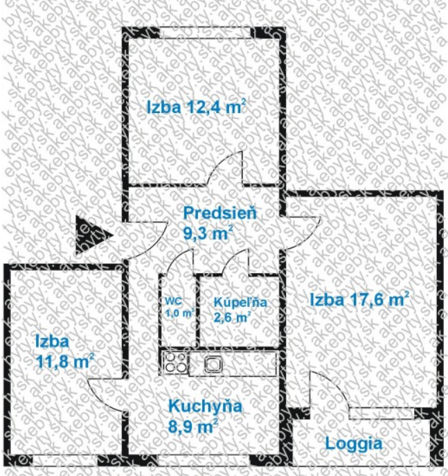 3- izbový byt na Estónskej ulici