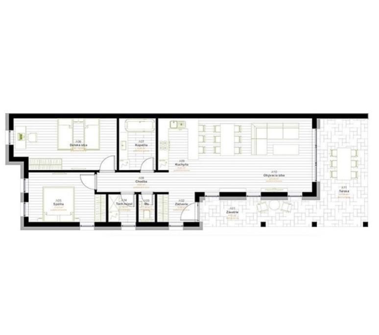 Nádherný 3-izbový rodinný dom zhotovený na kľúč vrátane kuchynskej linky so spotrebičmi