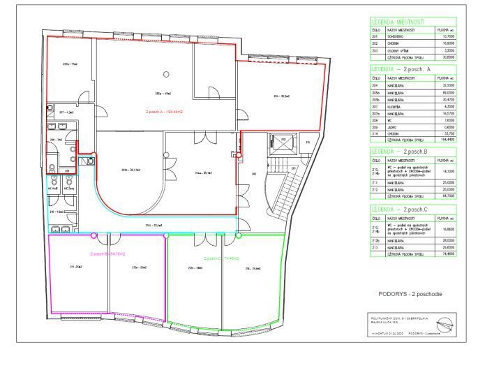 Nadštandardné administratívne priestory o výmere 74,46 m2 na Rajskej 15/A v Bratislave I.