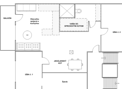 Areté real- predaj pekného 3-izb. bytu s balkónom- Svätý Jur