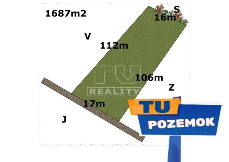 Predaj:ĽUBOCHŇA Pozemok 1687m2 v pokojnej lokalite