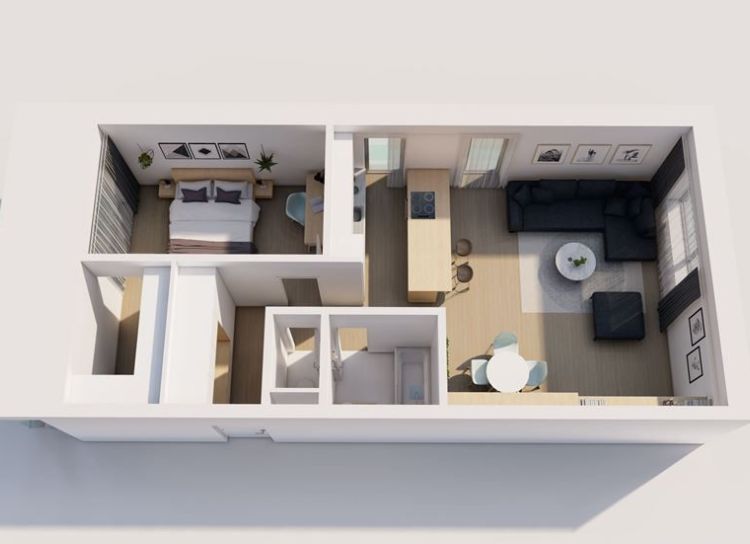 Byty Ruppeldtova: Na predaj veľký 2 izbový byt F3 v novostavbe, Martin - širšie centrum