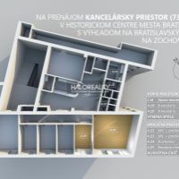 Kancelárie, Bratislava-Staré Mesto, 74 m², Kompletná rekonštrukcia