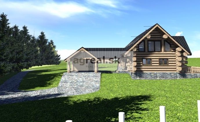 Ucelený pozemok 2 ha na ranč, zrubové chaty a rekreáciu, Liptov - Vysoké Tatry, Liptovský Peter