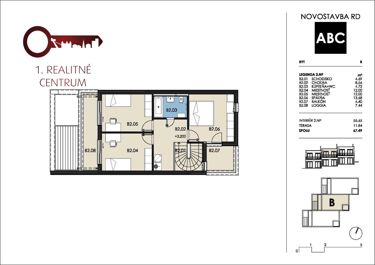 3D OBHLIADKA: DOM C, SKOLAUDOVANÁ MODERNÁ NOVOSTAVBA, 150m2, V CENTRE OBCI