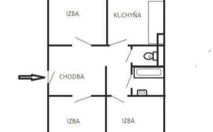 Top ponuka 3  izbový byt, 72 m2,  typ VNKS s lodžiou,  Banská Bystrica, kompletná rekonštrukcia cena  163 000€