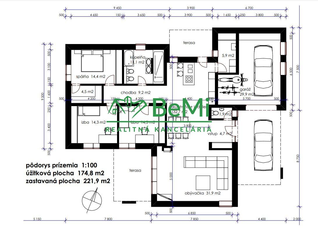 Moderná, 4 - izbová novostavba s garážou (vo výstavbe) na pozemku s rozlohou 969 m2, Malý Lapáš ID 300-12-MIG