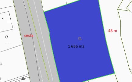Stavebný pozemok  1 656  m2, 7 km od  Banskej Bystrice – cena dohodou