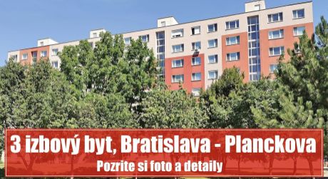 REZERVOVANÉ: 3 izbový byt za najlepšiu cenu v Petržalke