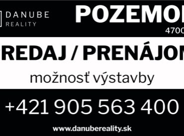 Prenájom lukratívny pozemok s možnosťou výstavby v Bratislave-Podunajské Biskupice pri Kauflande, Slovnaftská ulica.