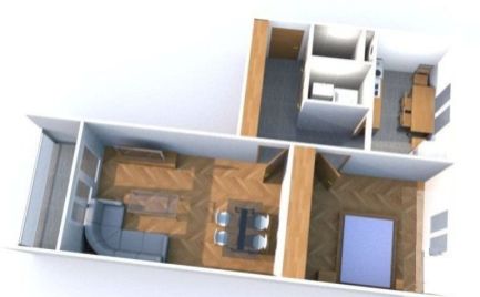 Veľký 2 izbový byt, s balkónom 68  m2, Zvolen pri B. Bystrici, po kompletnej rekonštrukcii – cena 145 000€
