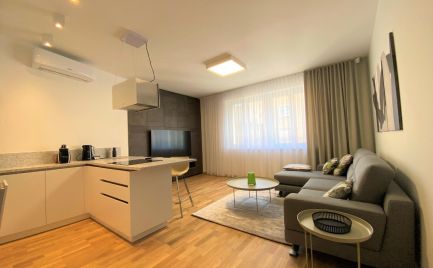Ponúkame na prenájom krásny, štýlový 2-izbový byt s parkovacím miestom na Dunajskej ulici v centre Starého Mesta v blízkosti Tesca na Kamennom námestí
