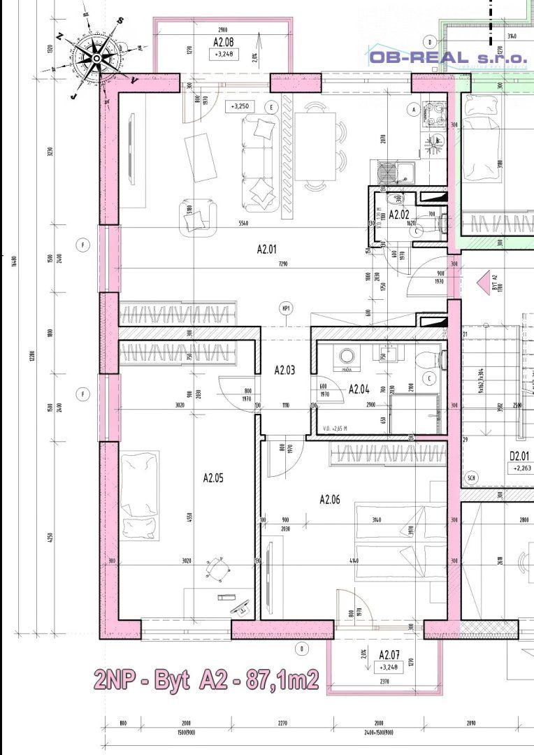 A2 - Predaj 3izb bytu 87m2 v obci Košúty - Moderná NOVOSTAVBA