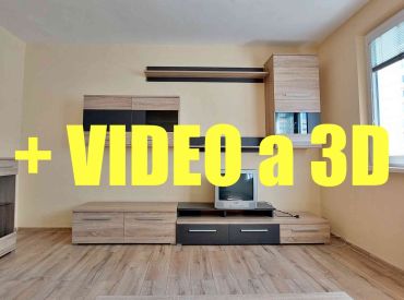 ViP 3D a Video. Byt 2+1, 52 m2 s loggiou, Banská Bystrica-Sásová