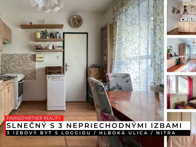 3 izbový byt s loggiou, Hlboká, Nitra