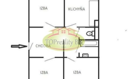 Top ponuka 3  izbový byt, 72 m2,  typ VNKS s lodžiou,  Banská Bystrica, po rekonštrukcii - cena  173 000€