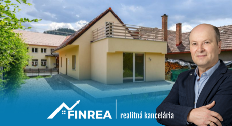 FINREA I Rodinný dom po rekonštrukcii na pozemku o výmere 900m2 v obci Sklabiňa