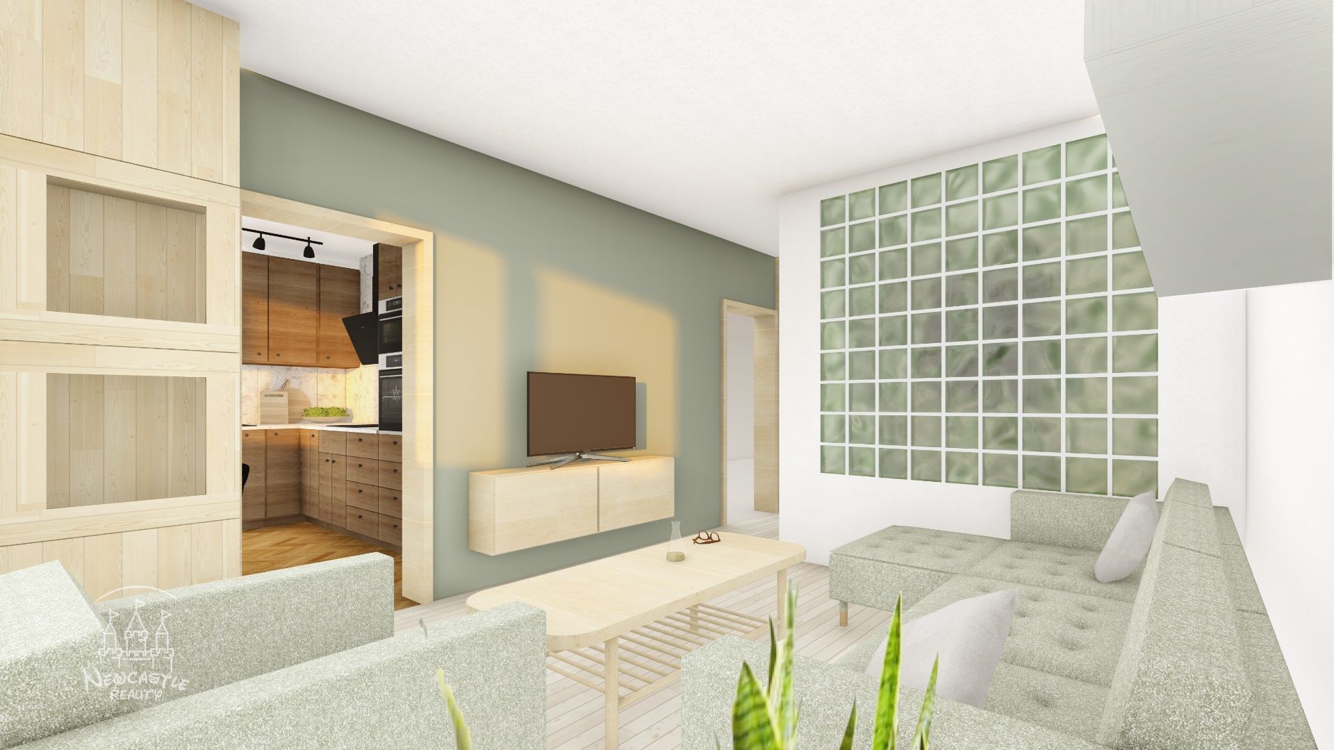 NEWCASTLE│Na predaj 3 izbový byt s moderným riešním pre homeoffice v GALANTE.