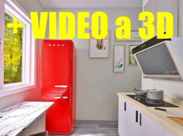 Vip 3D a Video. Tehlový byt s balkónom 74m2, Banská Bystrica - Uhlisko