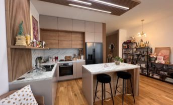 Predaj-  exkluzívny dizajnový 3- izb. byt s loggiou(spolu s loggiou 96,6 m2) v lukratívnom projekte Nová Koliba, ul. Pod Vtáčnikom, BA III