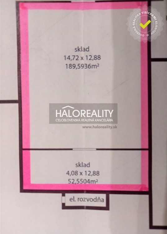 HALO reality - Prenájom, skladový priestor Trebišov, 2,70 eur/m2 bez DPH a bez energií