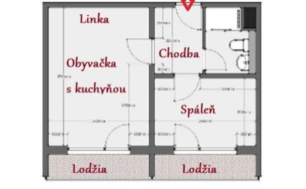 TOP PONUKA - Byt 1 izbový byt , 39 m2 s lodžiami,  B. Bystrica – blízko centra  cena 120 500€