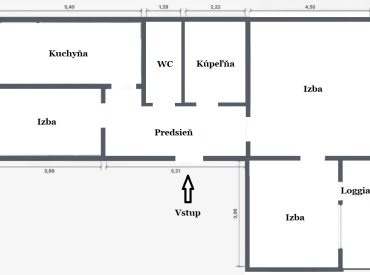 3 izbový byt na predaj, Nitra - Klokočina, 63 m2